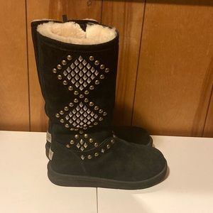Tall rhinestone UGG boots